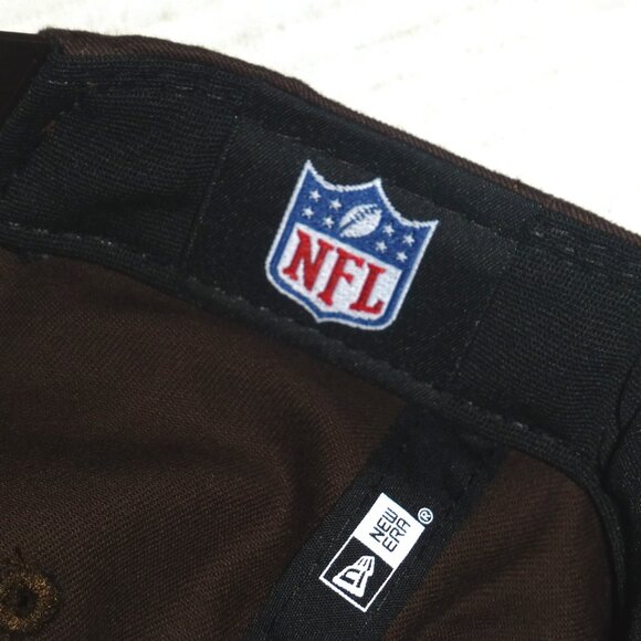 New Era Cleveland Browns Script Spell Out Snapback Adjustable Hat with Rope - Picture 9 of 9